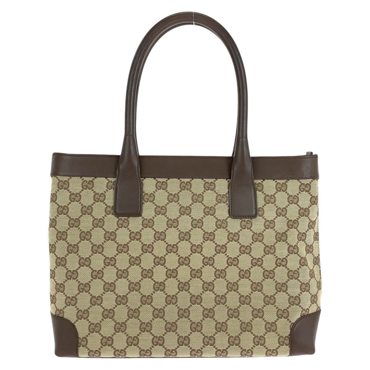 14890
GUCCI グッチ ブラウン ゴールド金具 GGキャンバス / レザー 33890 トートバッグ ショルダーバッグ  レディース