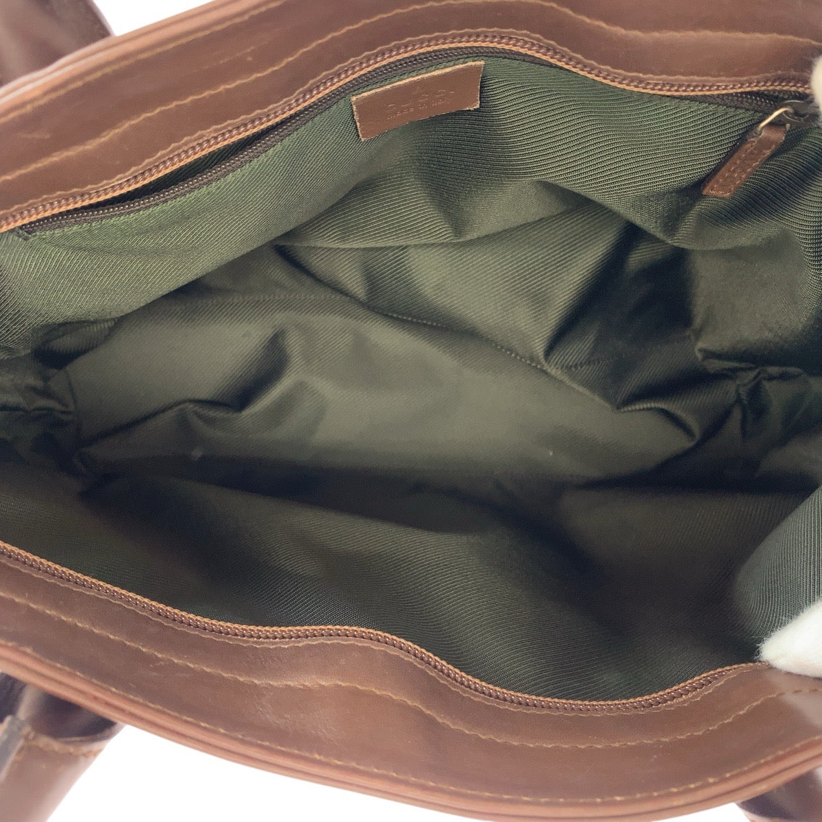 14890
GUCCI グッチ ブラウン ゴールド金具 GGキャンバス / レザー 33890 トートバッグ ショルダーバッグ  レディース