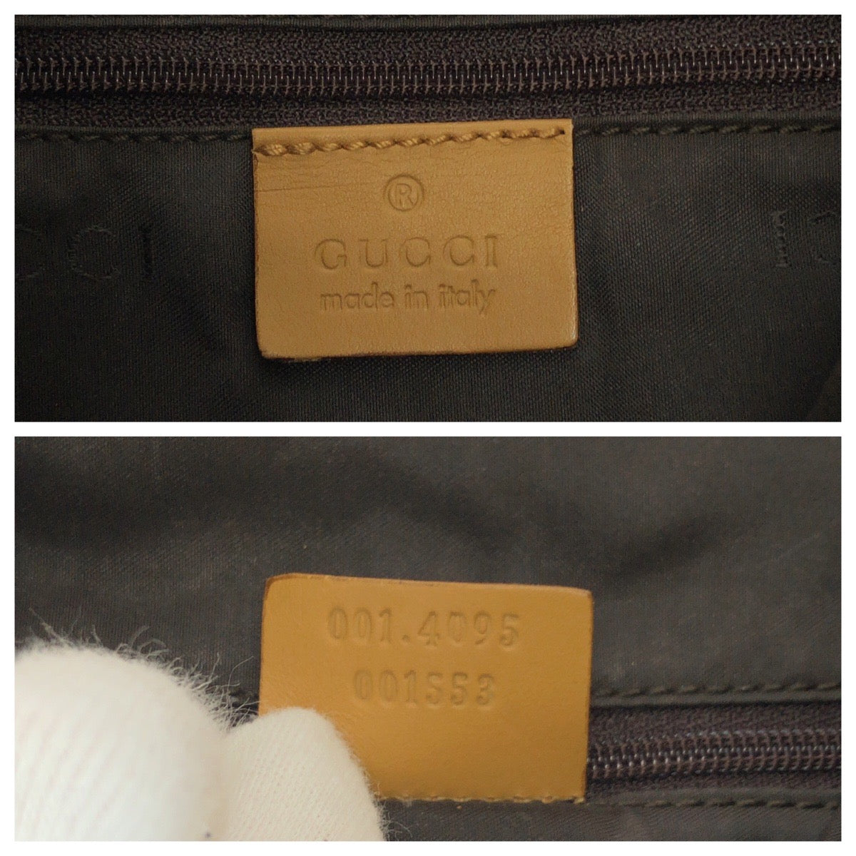 14892
GUCCI グッチ バンブー ブラウン ゴールド金具 GGキャンバス 001 4095 ショルダーバッグ ホーボー  レディース