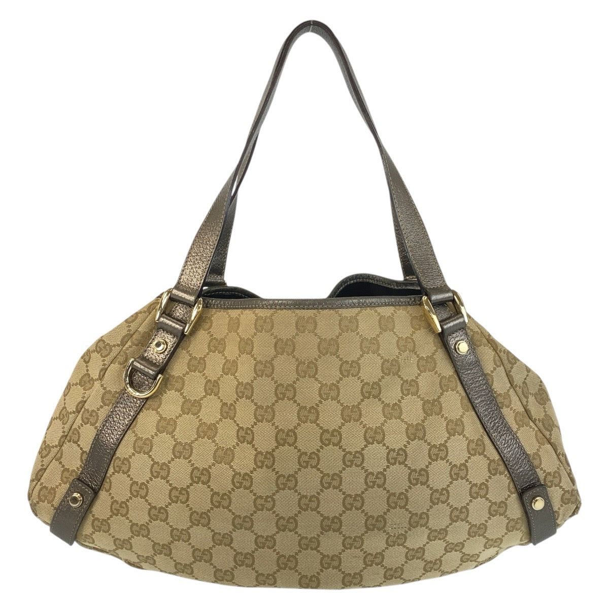 14893
GUCCI グッチ アビー ベージュ ゴールド金具 GGキャンバス / レザー 130736 トートバッグ ショルダーバッグ  レディース