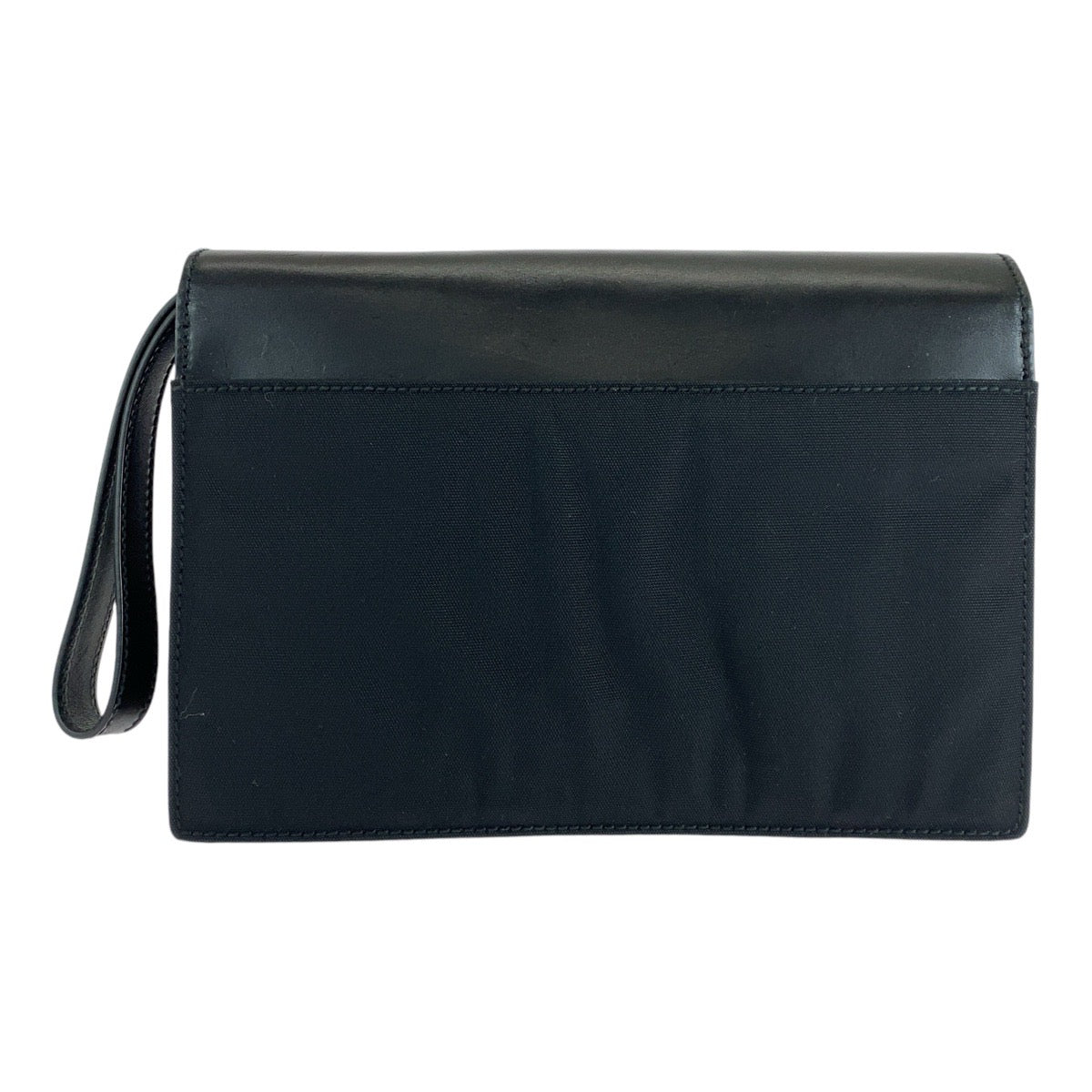 14895
GUCCI グッチ ブラック 黒 シルバー金具 ナイロン / レザー 018 1613 セカンドバッグ  メンズ