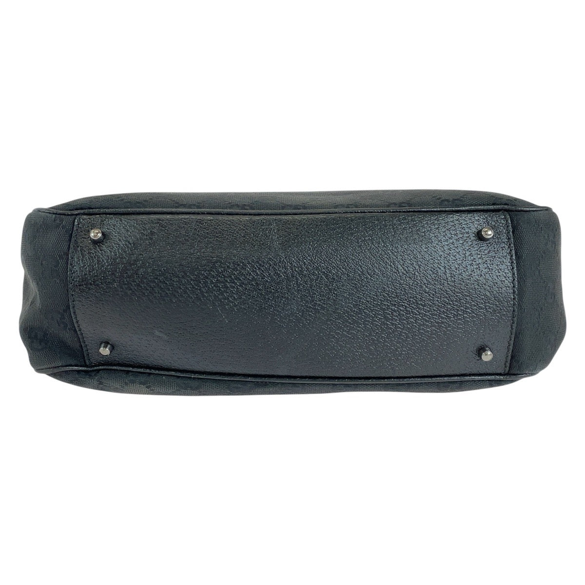 14899
GUCCI グッチ ブラック 黒 GGキャンバス / レザー 113011 トートバッグ ショルダーバッグ  レディース
