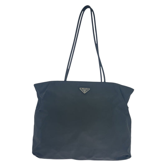 14900
PRADA プラダ テスート 三角ロゴプレート ブラック 黒 シルバー金具 ナイロン ショルダーバッグ トートバッグ レディース AB35