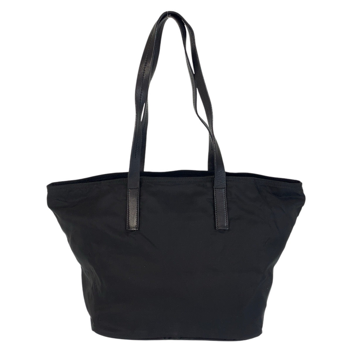 14903
PRADA プラダ テスート 三角ロゴプレート ブラック 黒 シルバー金具 ナイロン トートバッグ ショルダーバッグ  レディース ABP