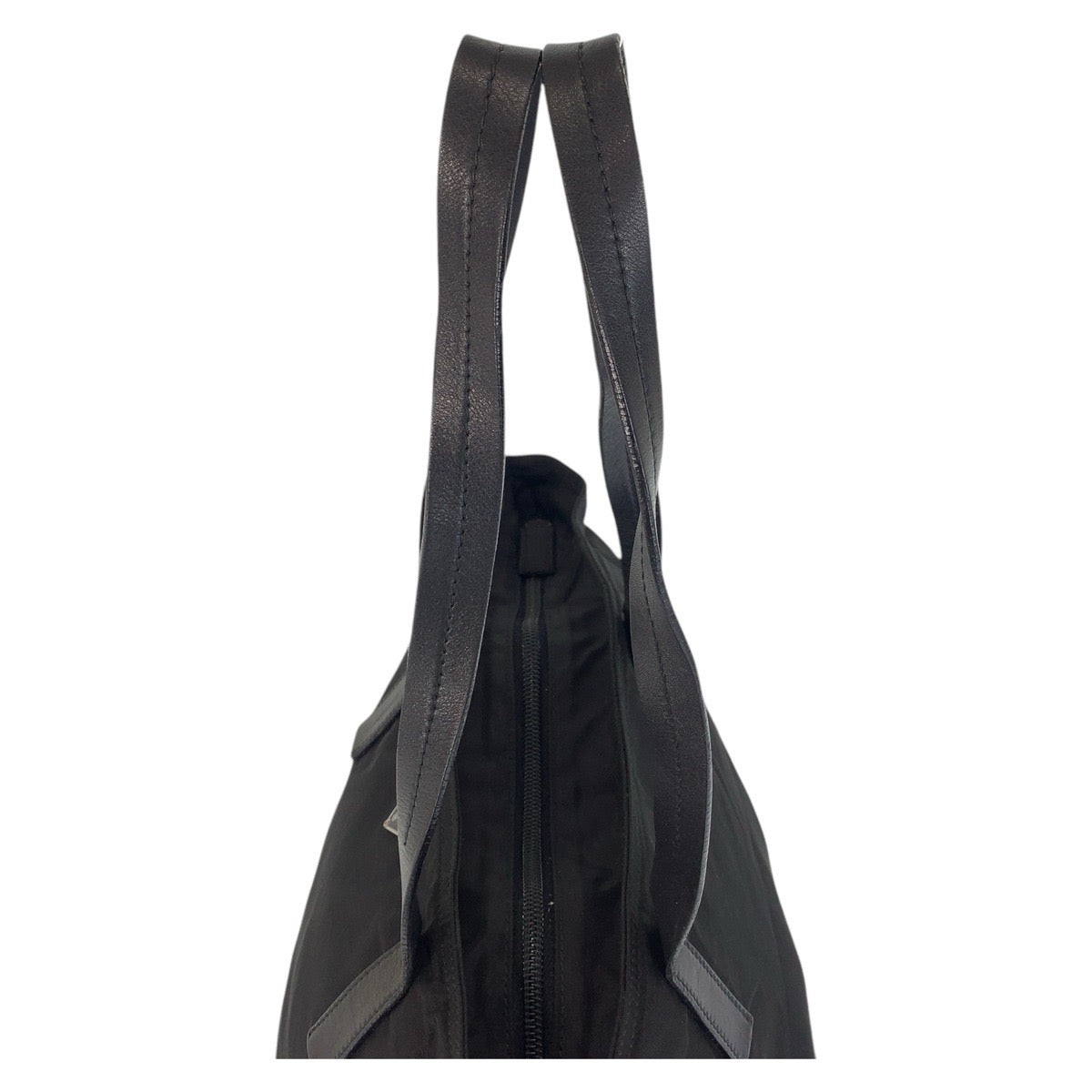 14903
PRADA プラダ テスート 三角ロゴプレート ブラック 黒 シルバー金具 ナイロン トートバッグ ショルダーバッグ  レディース ABP