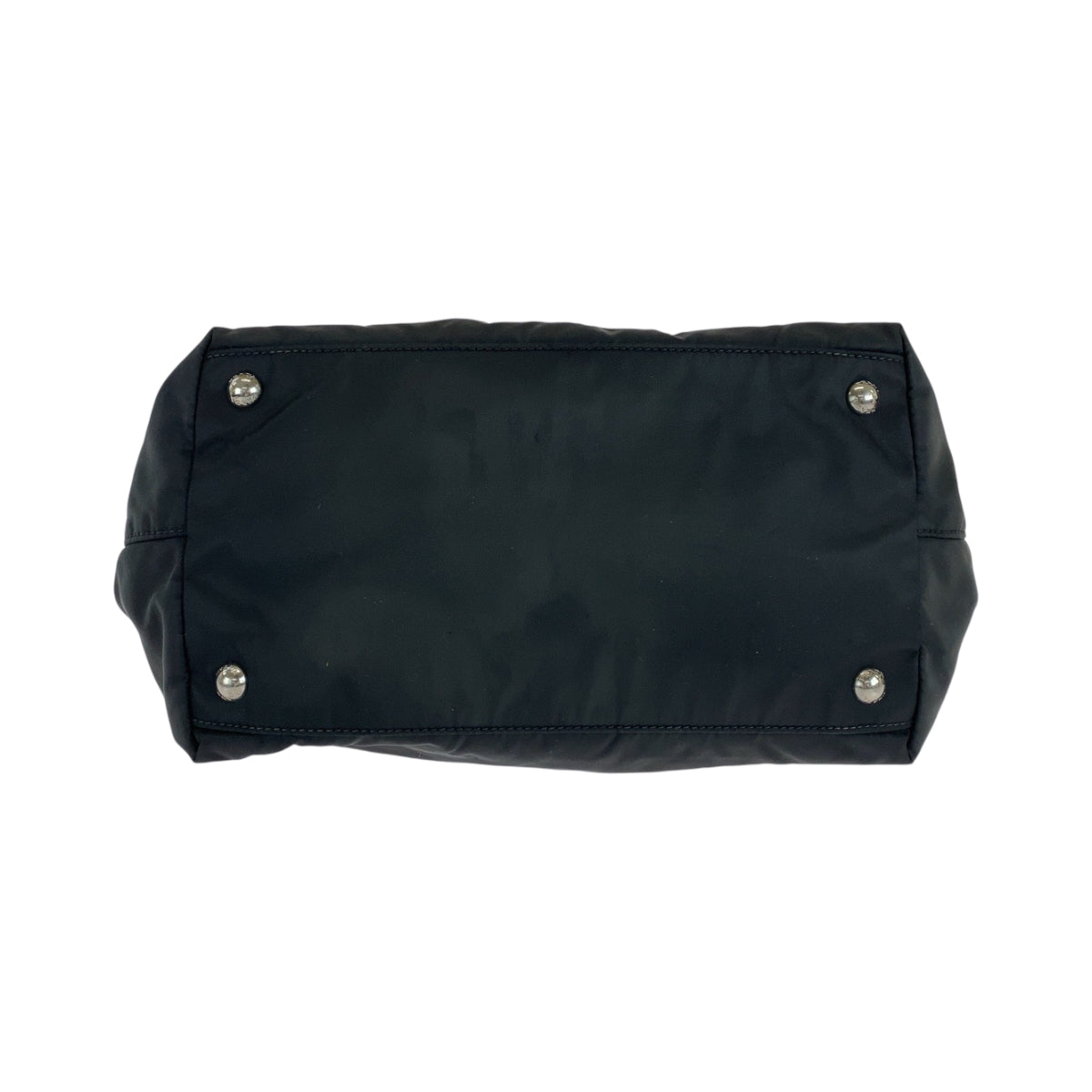14904
PRADA プラダ テスート リボン 三角ロゴプレート ブラック 黒 シルバー金具 ナイロン BN1601 トートバッグ ハンドバッグ  レディース ABP27