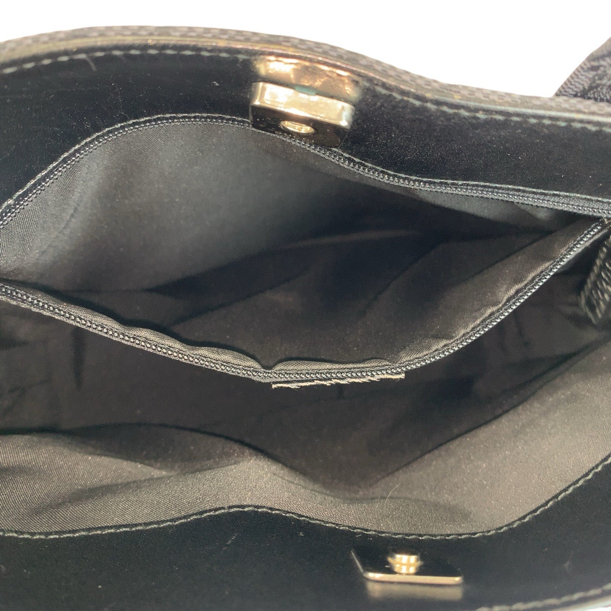 14905
GUCCI グッチ ブラック 黒 GGキャンバス / レザー 002 1080 トートバッグ ハンドバッグ  レディース