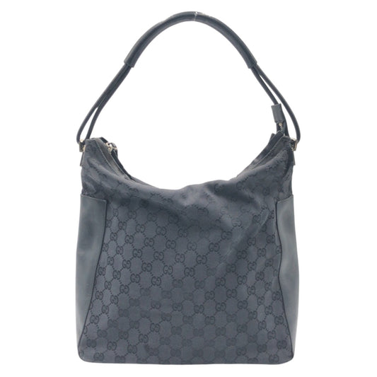 14907
GUCCI グッチ GG柄 ブラック 黒 GGキャンバス 001 3770 ホーボー ショルダーバッグ ハンドバッグ  レディース B19
