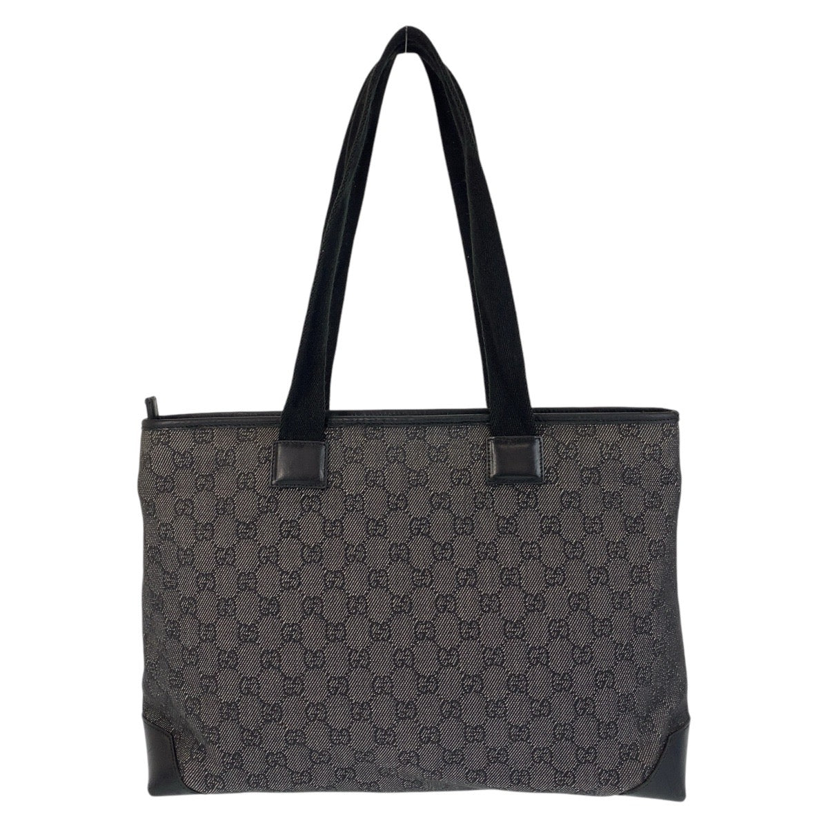 14909
GUCCI グッチ ブラック 黒 GGキャンバス / レザー 34339 トートバッグ ショルダーバッグ  レディース