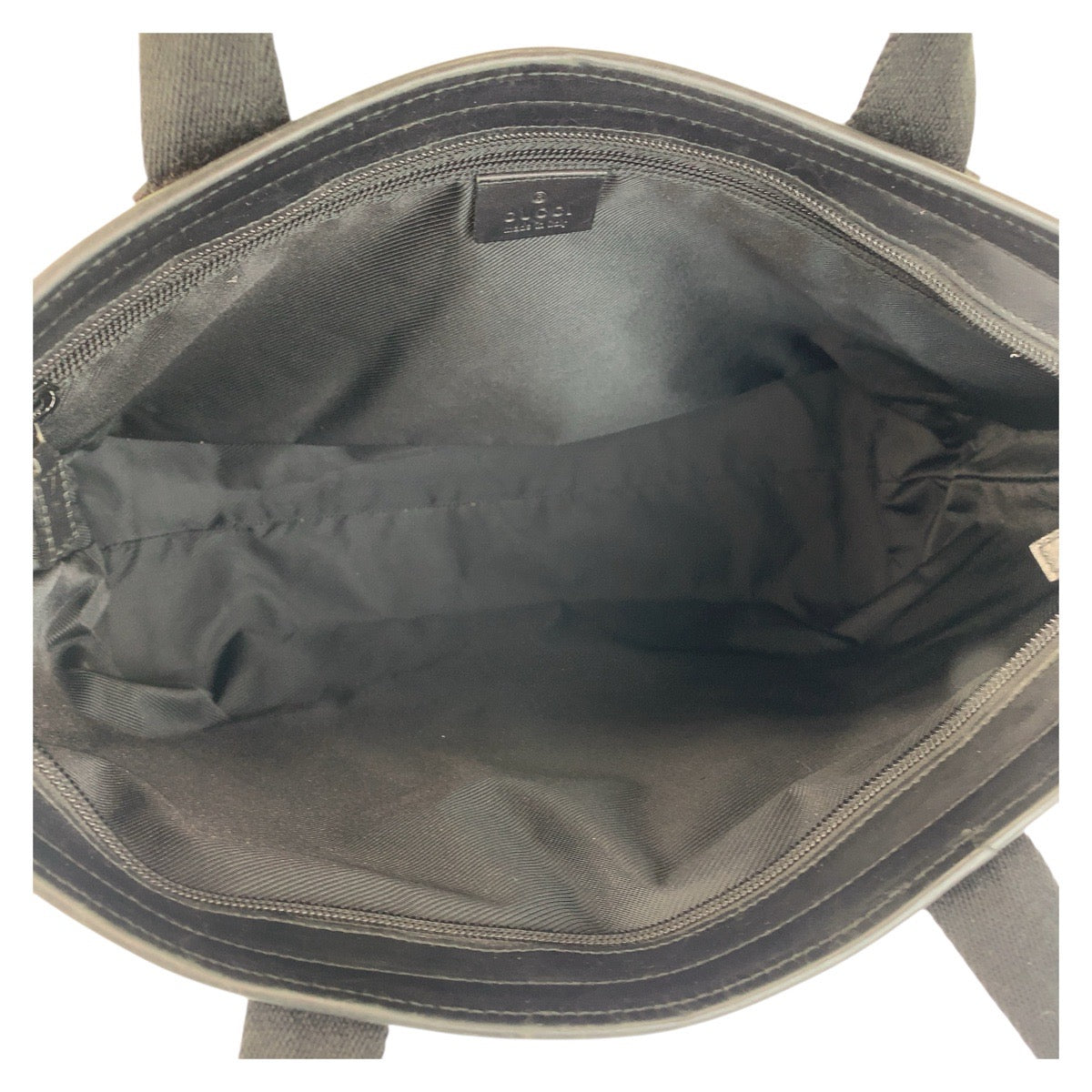 14909
GUCCI グッチ ブラック 黒 GGキャンバス / レザー 34339 トートバッグ ショルダーバッグ  レディース