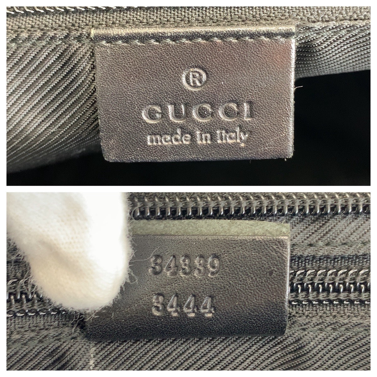 14909
GUCCI グッチ ブラック 黒 GGキャンバス / レザー 34339 トートバッグ ショルダーバッグ  レディース