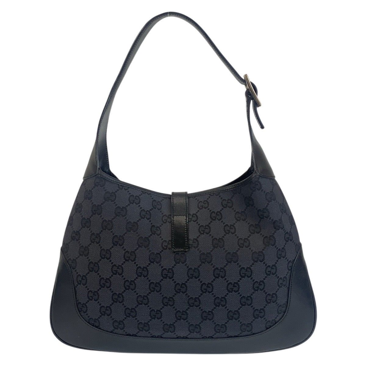 14911
GUCCI グッチ ジャッキー ブラック 黒 GGキャンバス / レザー 001 3306 ショルダーバッグ  レディース