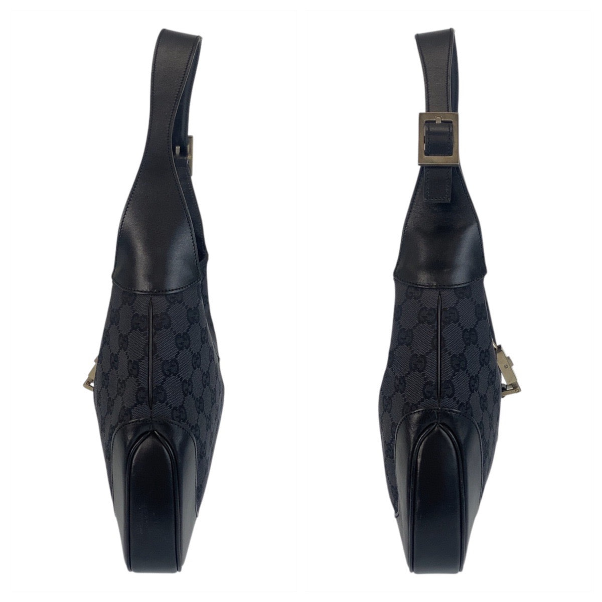 14911
GUCCI グッチ ジャッキー ブラック 黒 GGキャンバス / レザー 001 3306 ショルダーバッグ  レディース
