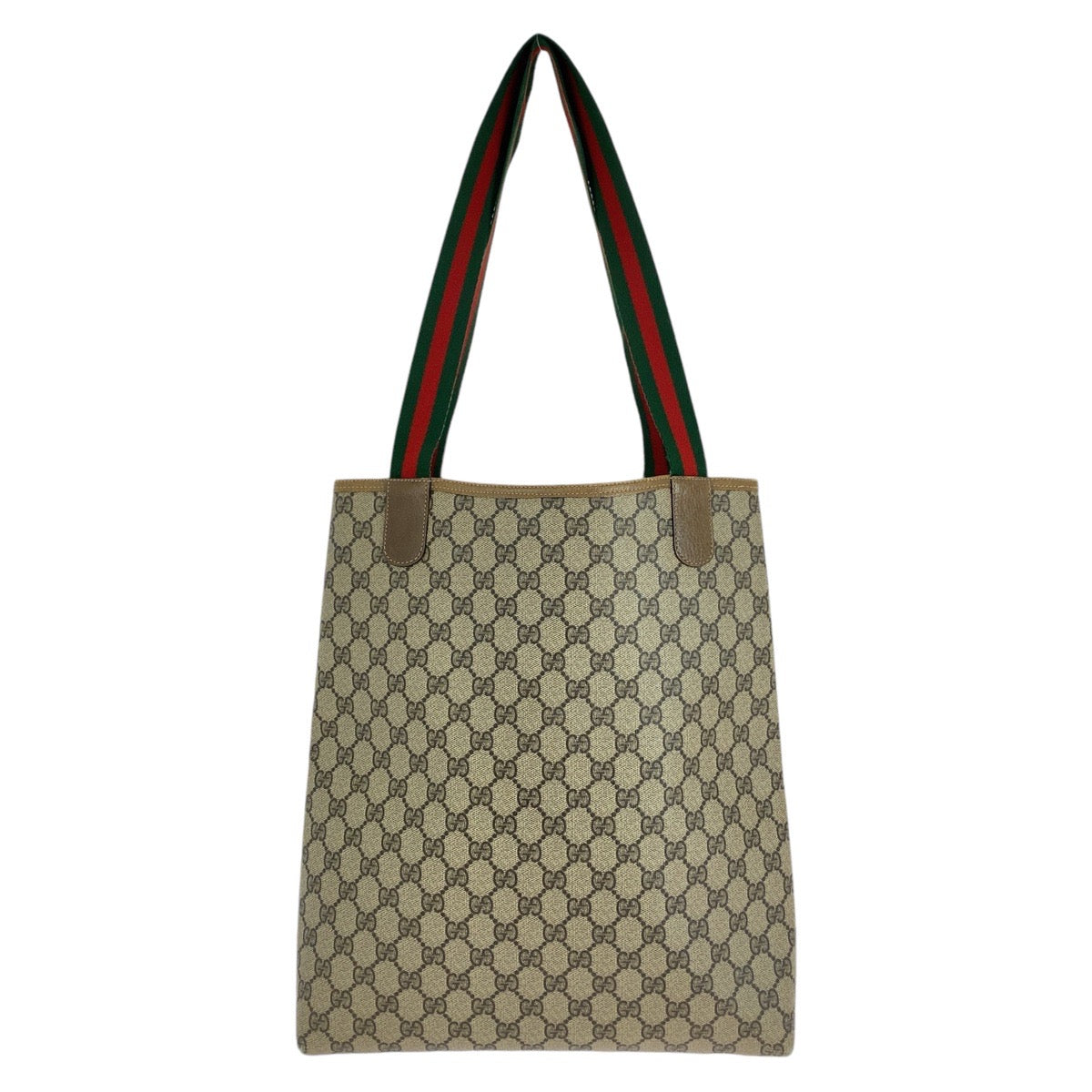 14912
GUCCI グッチ シェリーライン オールドグッチ ベージュ ブラウン GGスプリームキャンバス / レザー 89 02 003 トートバッグ ショルダーバッグ  レディース