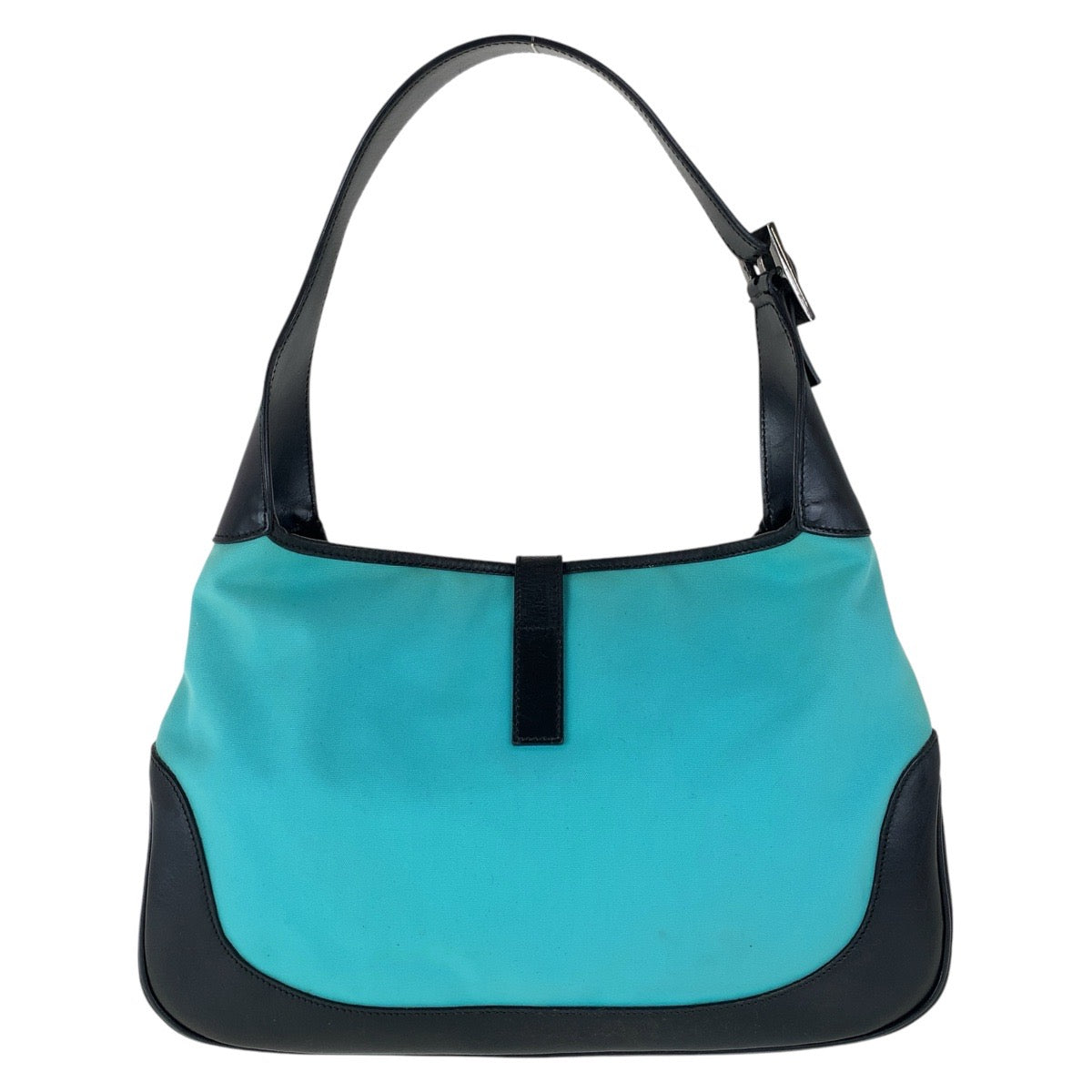 14913
GUCCI グッチ ジャッキー ホーボー ミントグリーン ブラック シルバー金具 キャンバス / レザー 001 3306 ショルダーバッグ  レディース