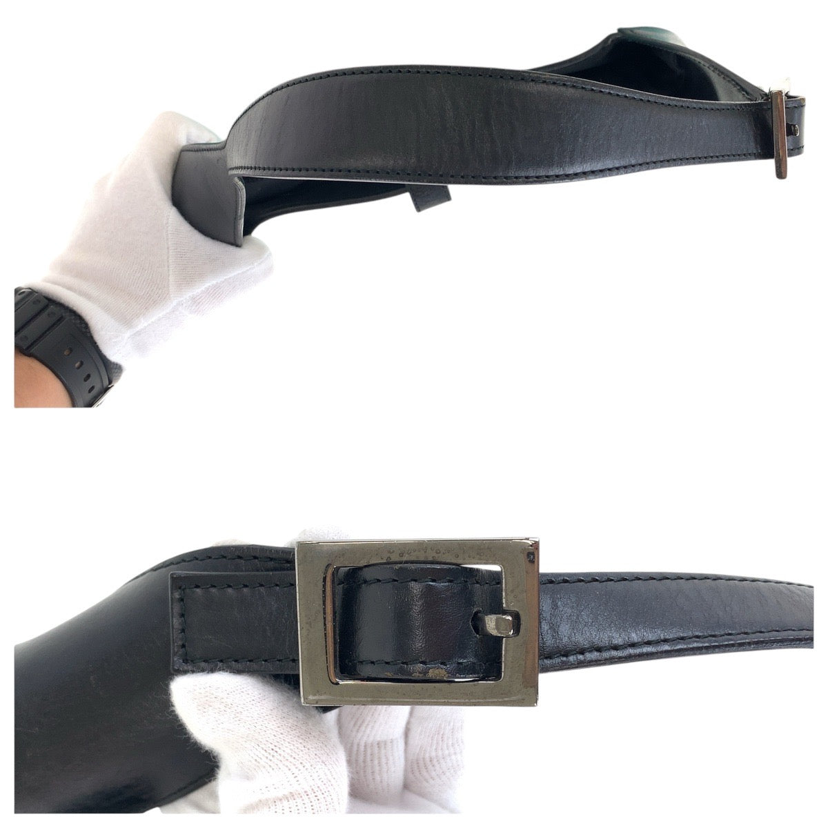 14913
GUCCI グッチ ジャッキー ホーボー ミントグリーン ブラック シルバー金具 キャンバス / レザー 001 3306 ショルダーバッグ  レディース