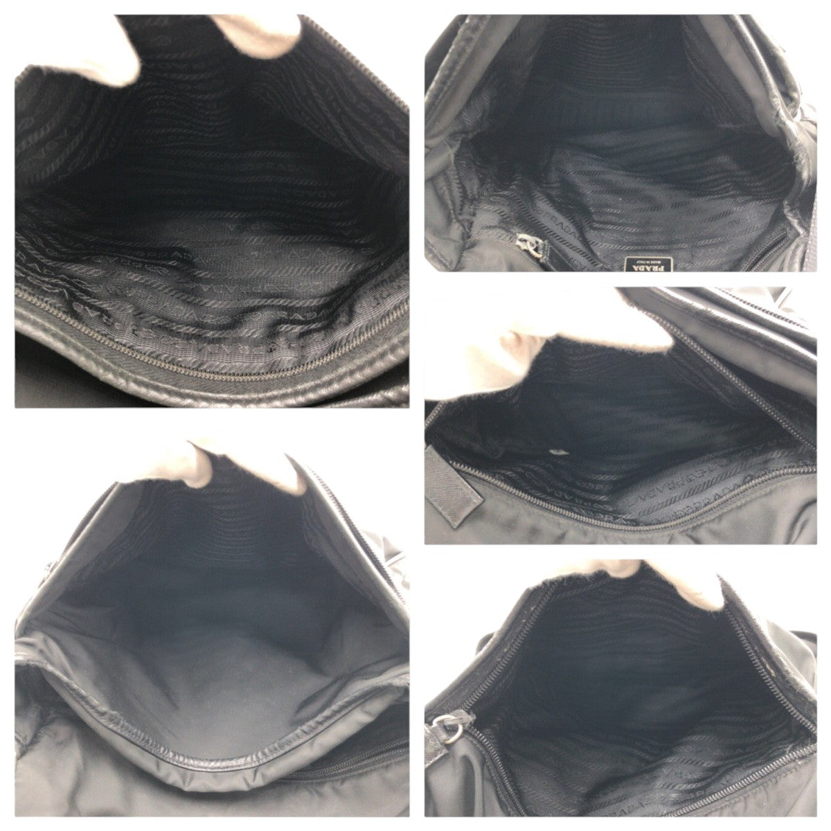 14914
PRADA プラダ テスート 三角ロゴ ブラック 黒 ナイロン ショルダーバッグ メッセンジャーバッグ 男女兼用  メンズ AB35