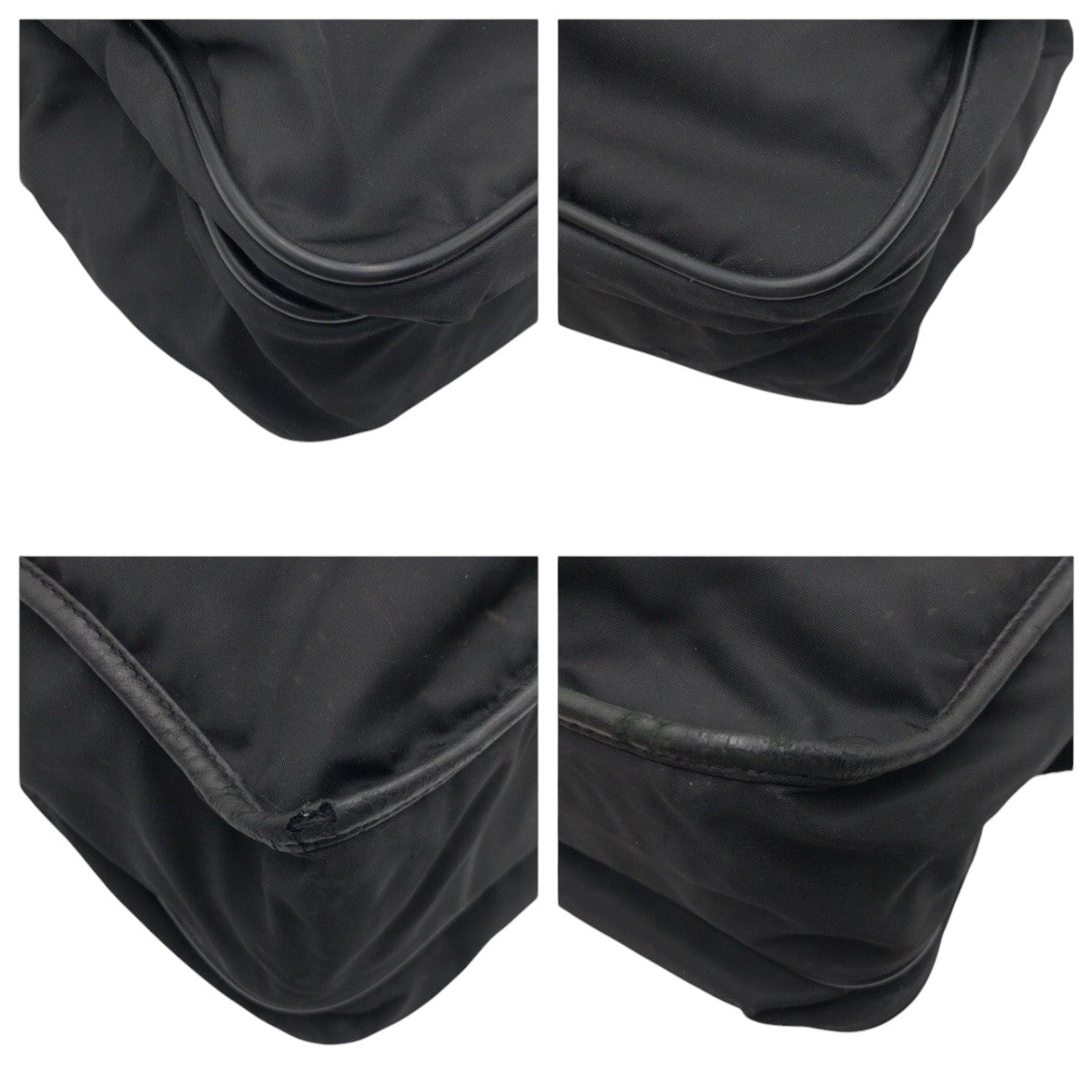 14914
PRADA プラダ テスート 三角ロゴ ブラック 黒 ナイロン ショルダーバッグ メッセンジャーバッグ 男女兼用  メンズ AB35