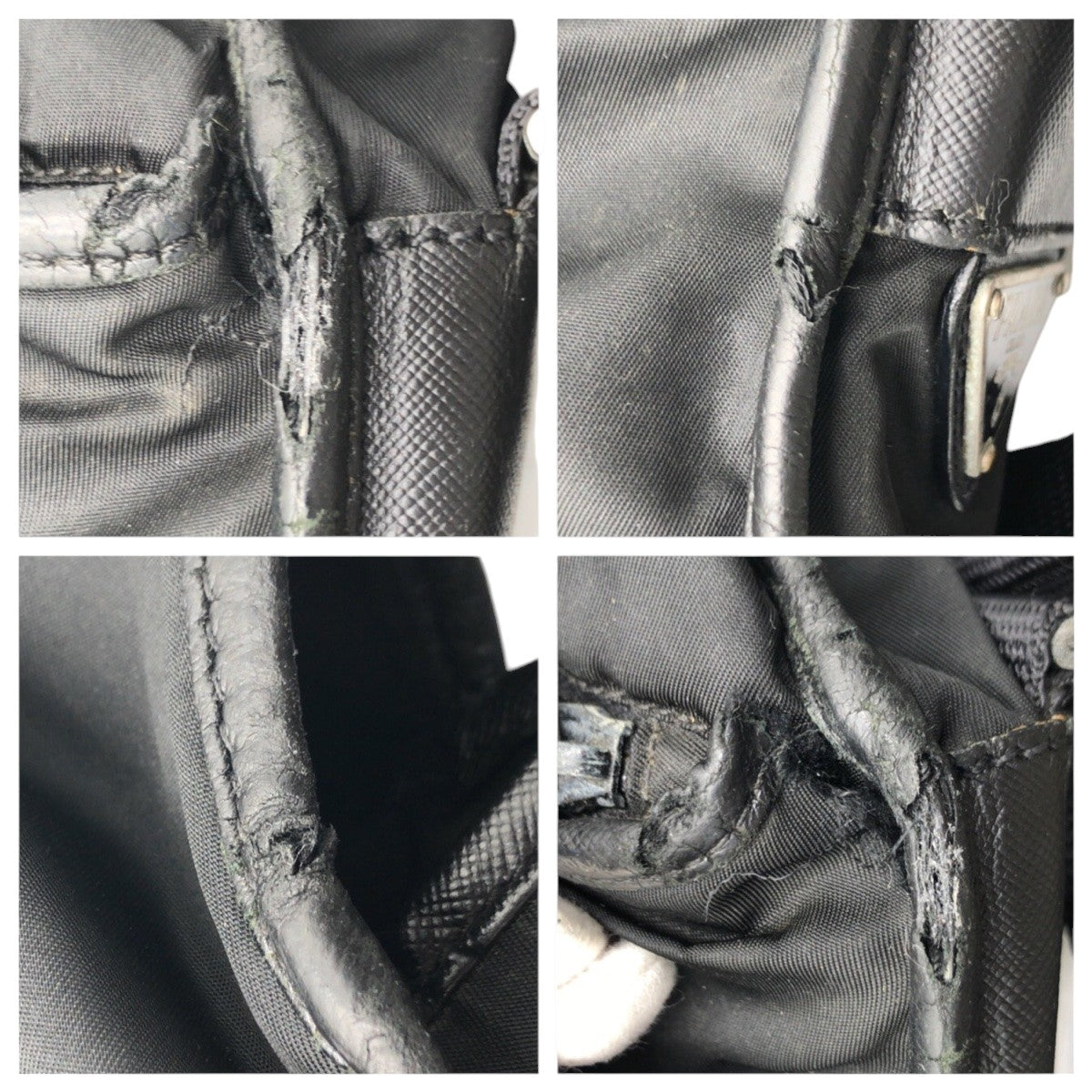 14914
PRADA プラダ テスート 三角ロゴ ブラック 黒 ナイロン ショルダーバッグ メッセンジャーバッグ 男女兼用  メンズ AB35