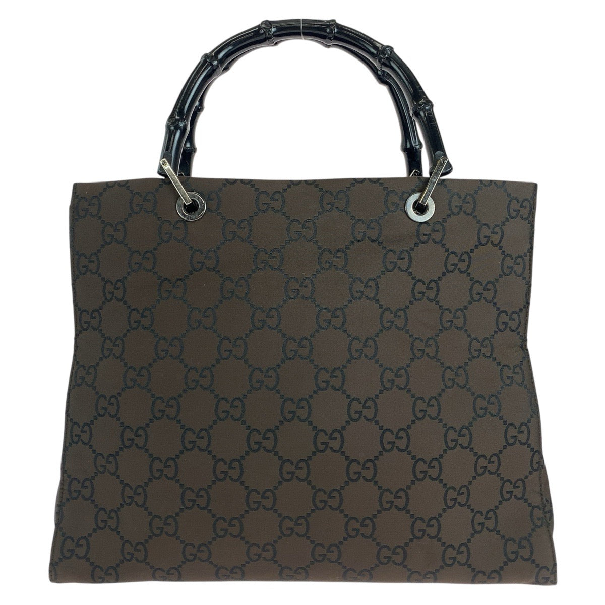 14918
GUCCI グッチ バンブー ジャンボGG ブラウン シルバー金具 GGキャンバス 002 1010 トートバッグ ハンドバッグ  レディース