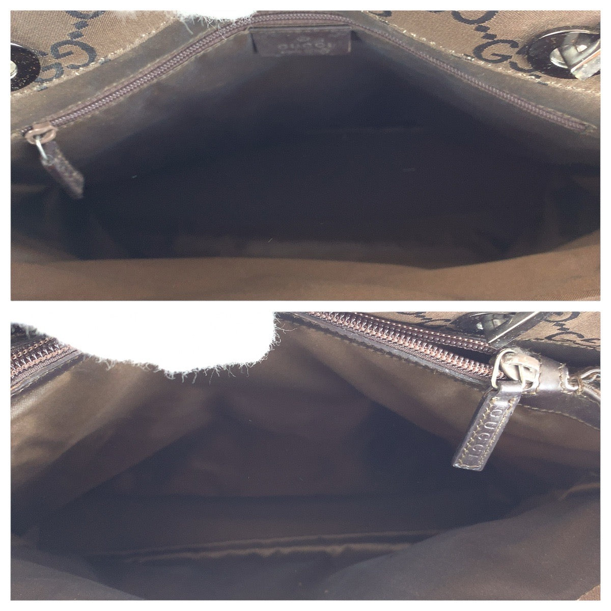 14918
GUCCI グッチ バンブー ジャンボGG ブラウン シルバー金具 GGキャンバス 002 1010 トートバッグ ハンドバッグ  レディース
