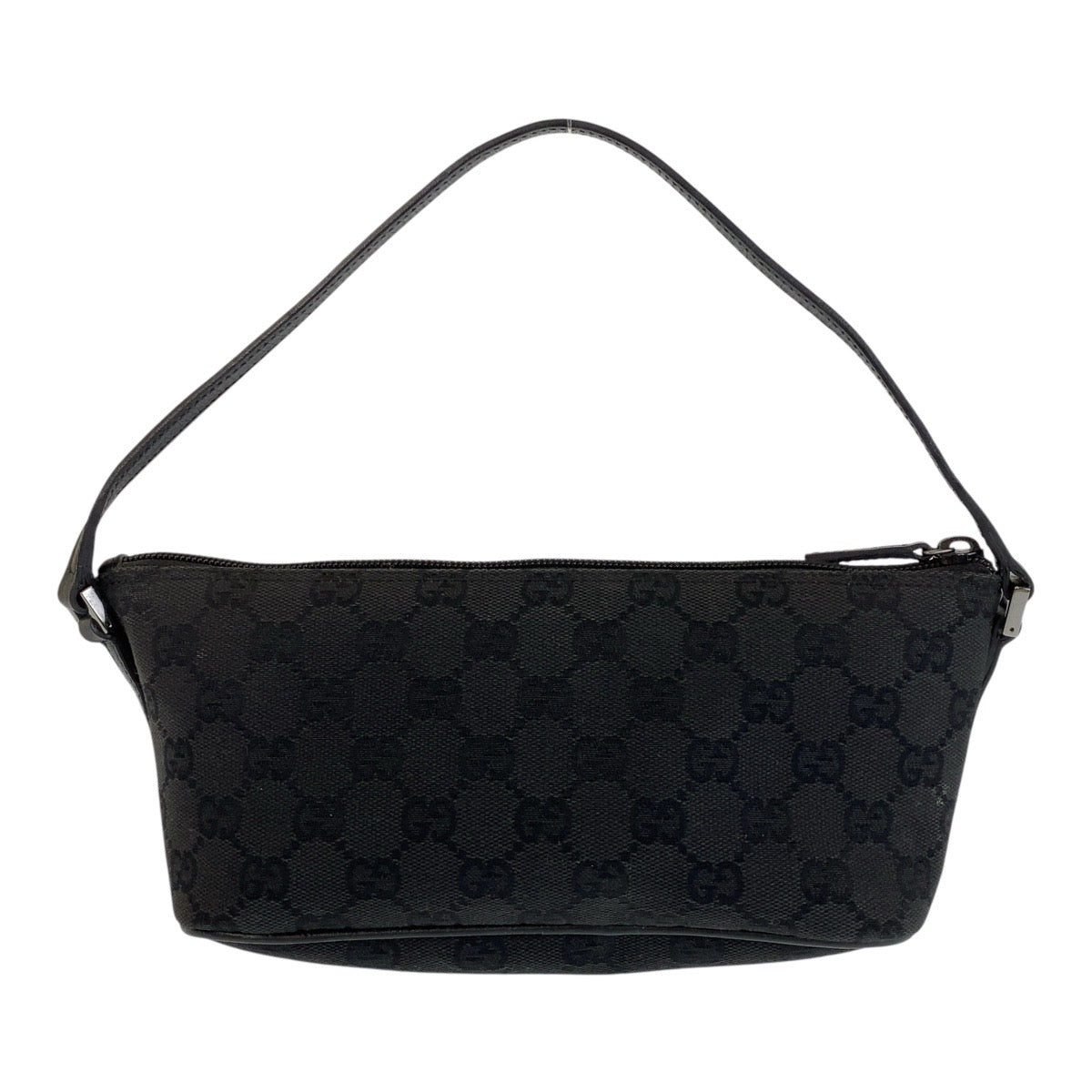 14922
GUCCI グッチ ブラック 黒 GGキャンバス / レザー 7198 ハンドバッグ アクセサリーポーチ  レディース
