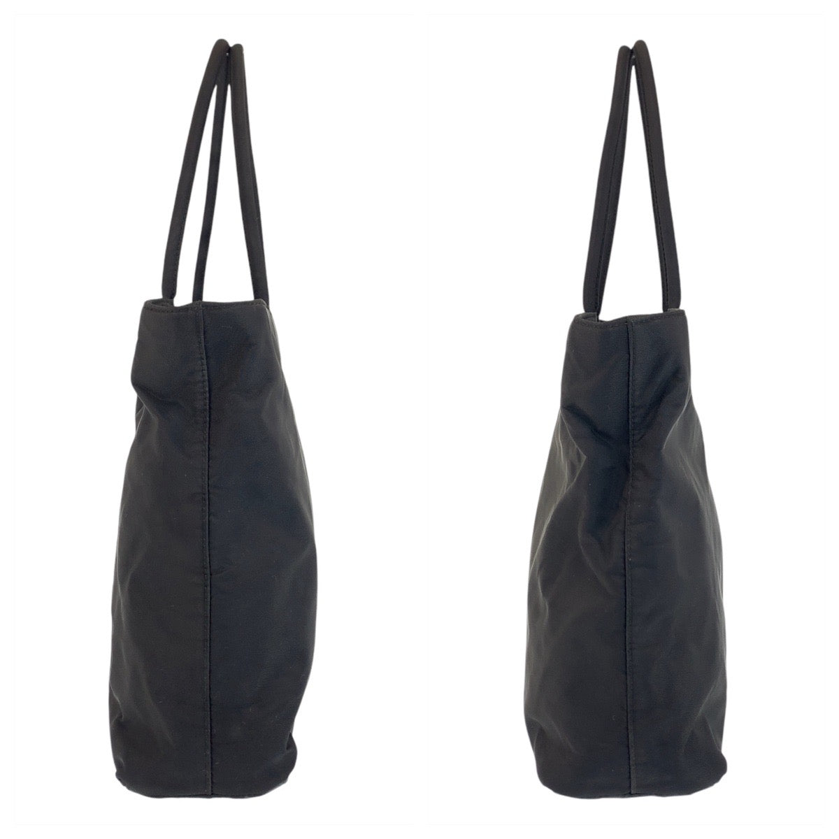 14924
PRADA プラダ テスート 三角ロゴプレート ブラック 黒 シルバー金具 ナイロン トートバッグ ショルダーバッグ  レディース