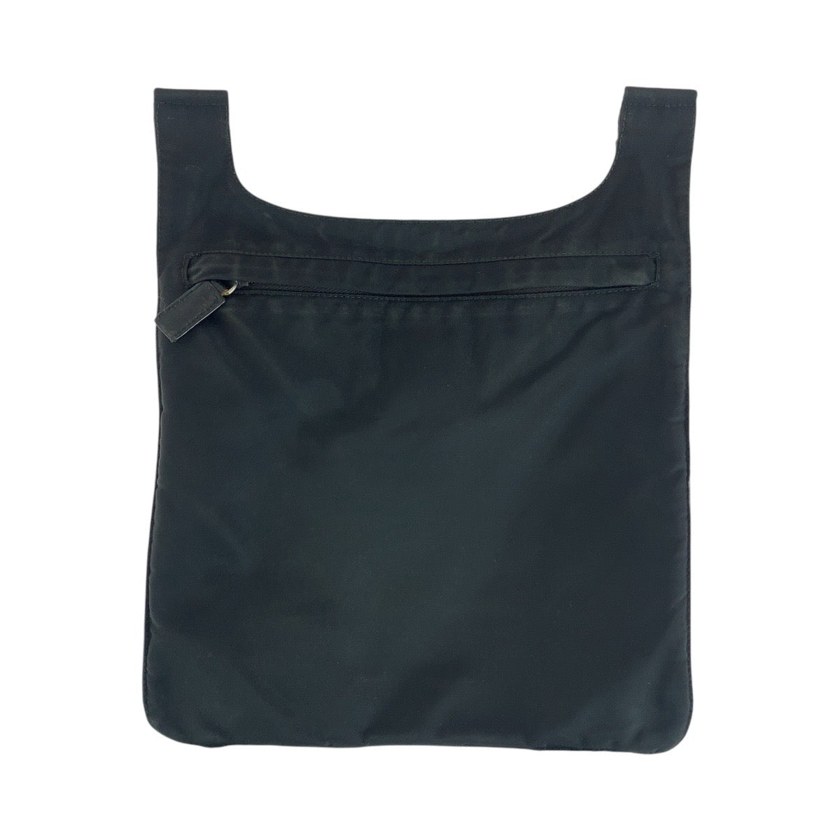 14925
PRADA プラダ テスート 三角ロゴプレート ブラック 黒 シルバー金具 ナイロン ショルダーバッグ ポシェット  レディース
