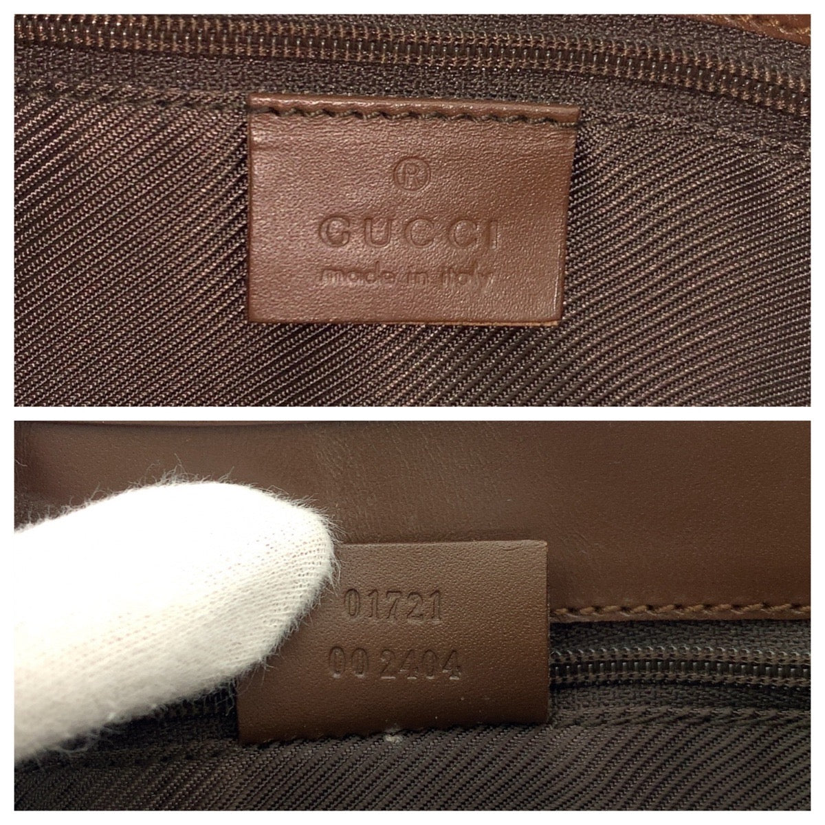 14926
GUCCI グッチ ジャッキー ブラウン 茶 シルバー金具 GGキャンバス / レザー 1721 ハンドバッグ ショルダーバッグ  レディース