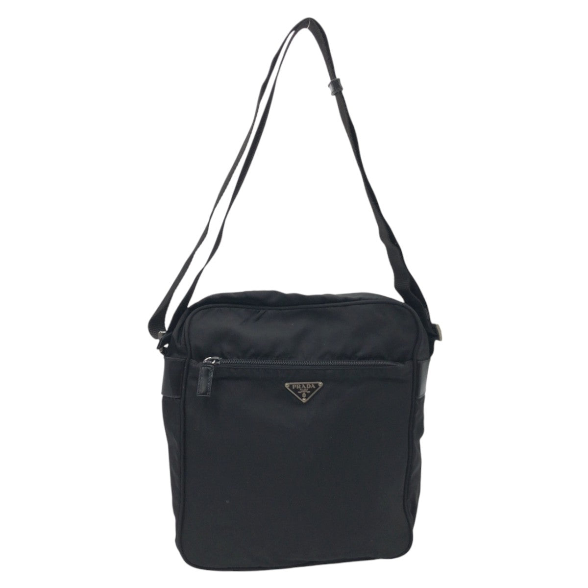 14930
PRADA プラダ テスート 三角ロゴ ブラック 黒 ナイロン ショルダーバッグ メッセンジャーバッグ 男女兼用  メンズ ABP38