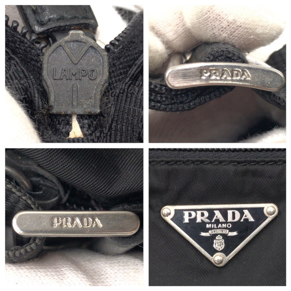 14930
PRADA プラダ テスート 三角ロゴ ブラック 黒 ナイロン ショルダーバッグ メッセンジャーバッグ 男女兼用  メンズ ABP38