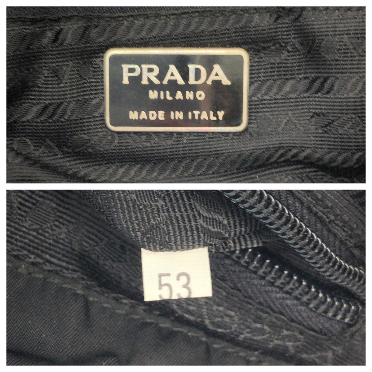14931
 PRADA Prada Tessuto Black Silver Hardware Nylon/Leather Rucksack Backpack Unisex Women's