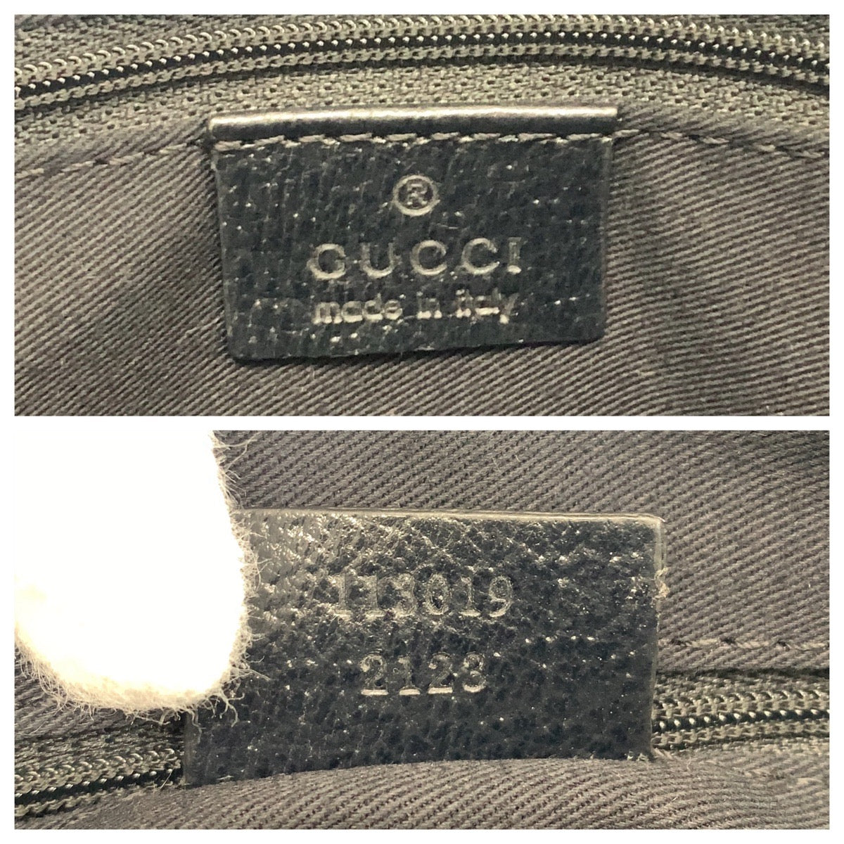 14933
GUCCI グッチ ブラック 黒 GGキャンバス / レザー 113019 トートバッグ ショルダーバッグ  レディース ABP32
