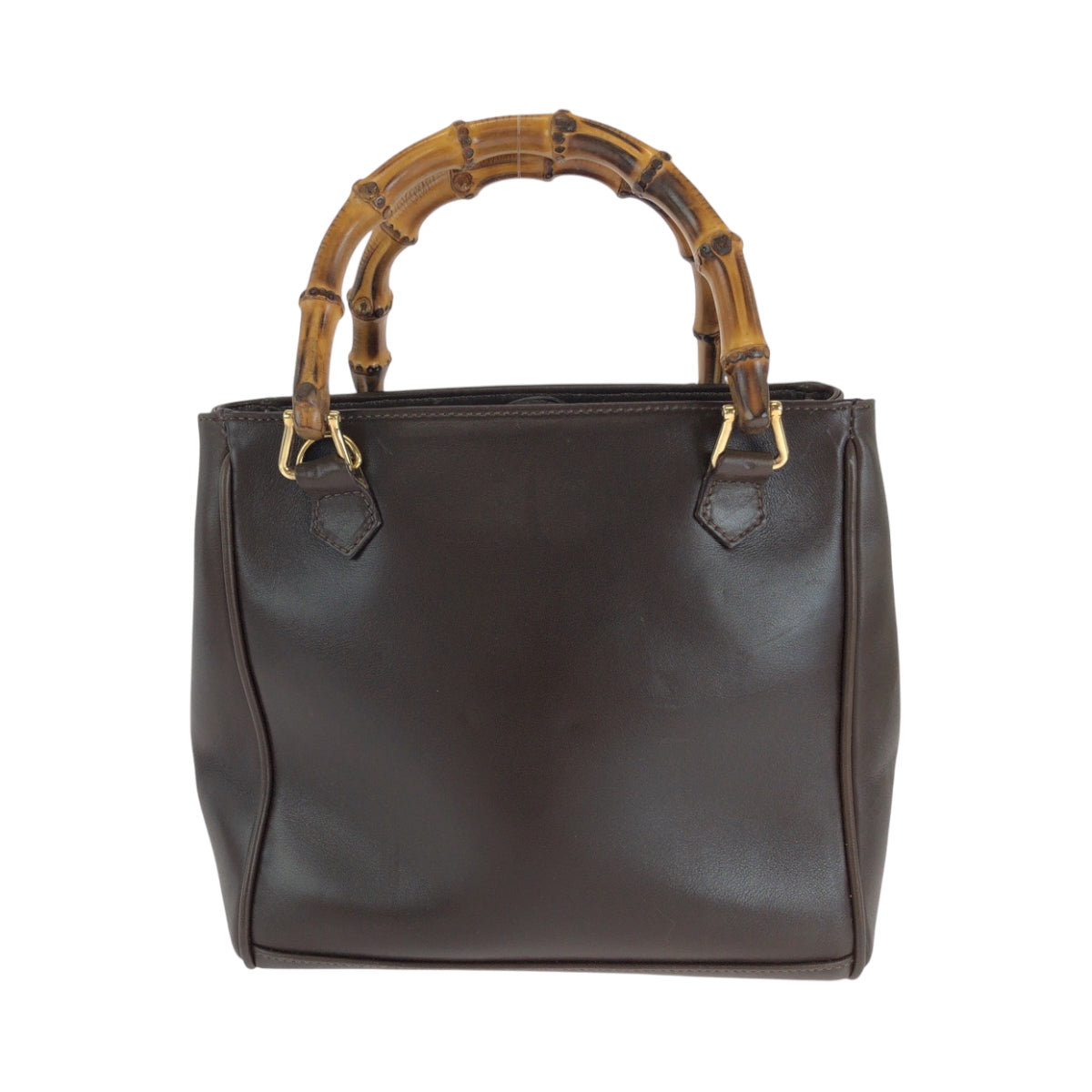 14938
GUCCI グッチ バンブー ブラウン ゴールド金具 レザー 000 032 0015 ショルダーバッグ ハンドバッグ 2way  レディース