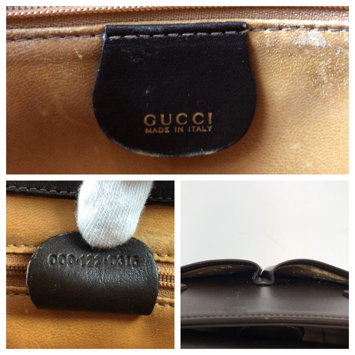 14938
GUCCI グッチ バンブー ブラウン ゴールド金具 レザー 000 032 0015 ショルダーバッグ ハンドバッグ 2way  レディース