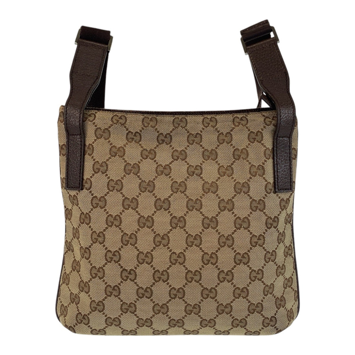 14940
GUCCI グッチ ブラウン ベージュ GGキャンバス / レザー 122793 ショルダーバッグ メッセンジャーバッグ  レディース