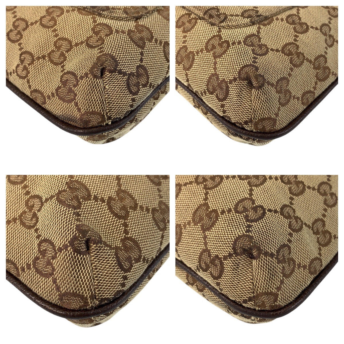 14940
GUCCI グッチ ブラウン ベージュ GGキャンバス / レザー 122793 ショルダーバッグ メッセンジャーバッグ  レディース