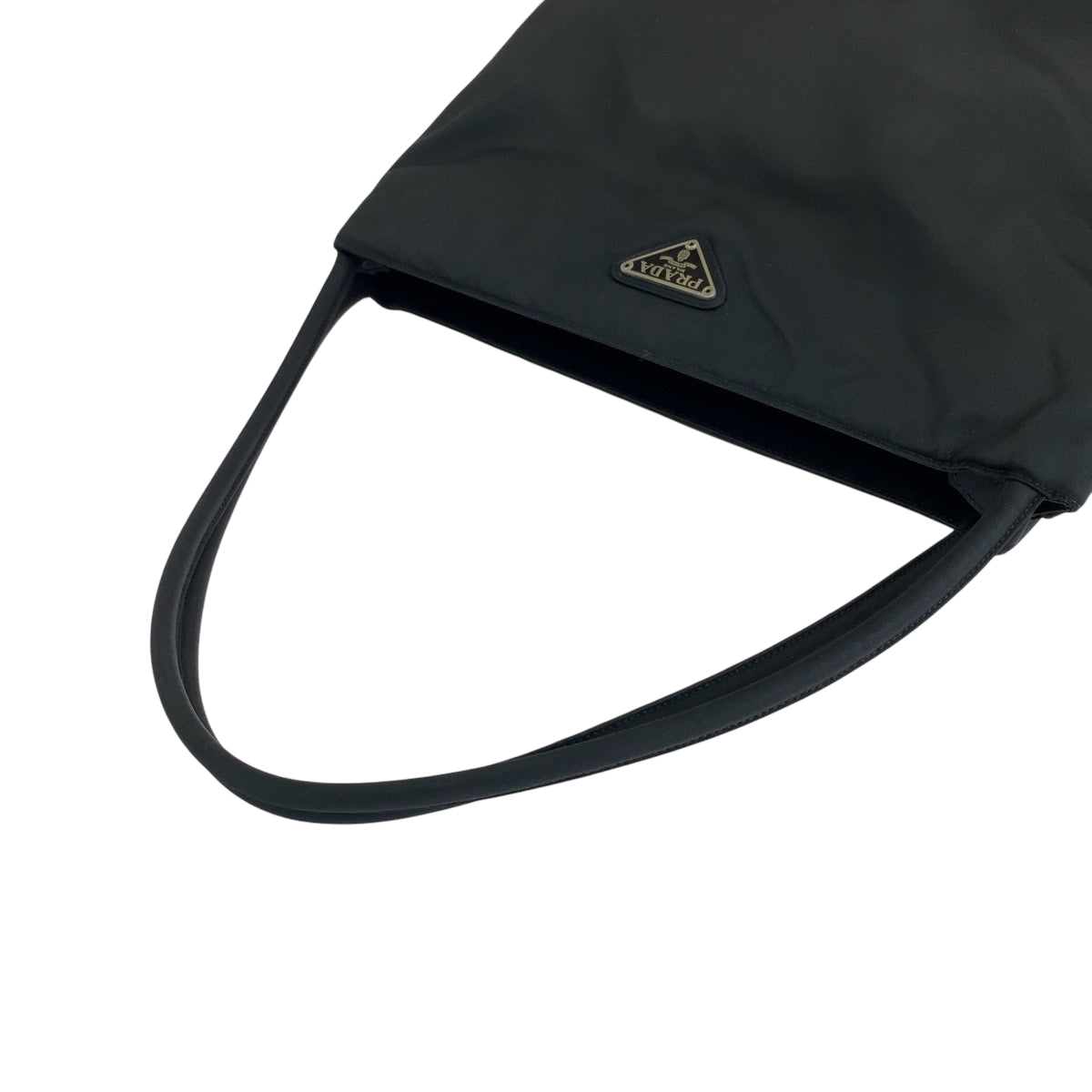 14942
PRADA プラダ テスート 三角ロゴプレート ブラック 黒 シルバー金具 ナイロン B6243 トートバッグ ショルダーバッグ ハンドバッグ  レディース