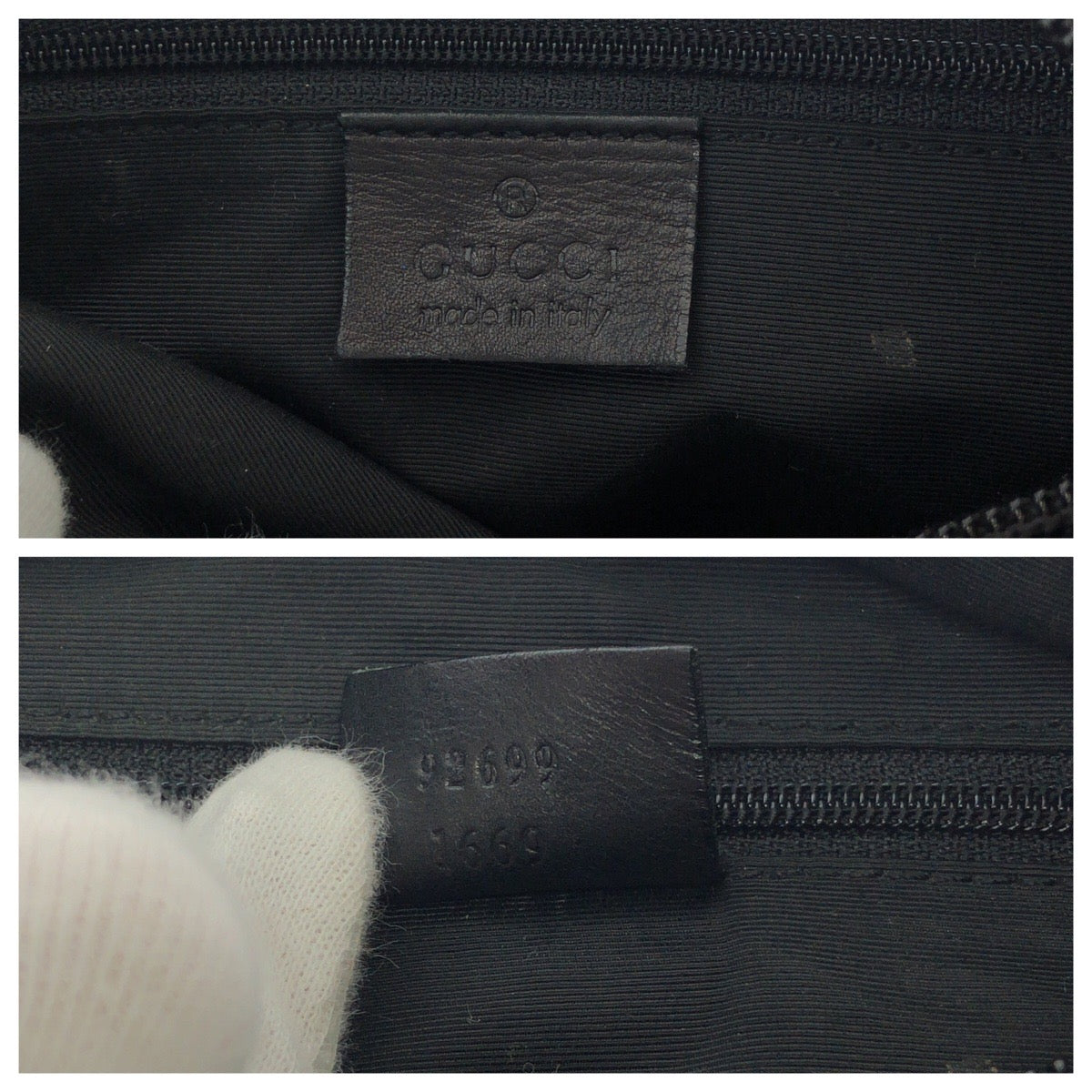 14945
GUCCI グッチ ブラック 黒 ゴールド金具 GGキャンバス 92699 ホーボー ワンショルダーバッグ 肩掛け  レディース