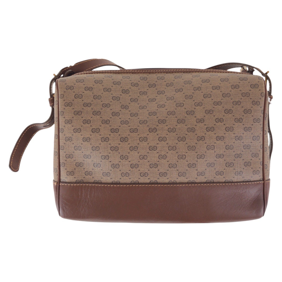 14947
GUCCI グッチ ヴィンテージ オールドグッチ マイクロGG ブラウン ゴールド金具 GGスプリームキャンバス / レザー 007 261 1148 ショルダーバッグ ポシェット  レディース AB21