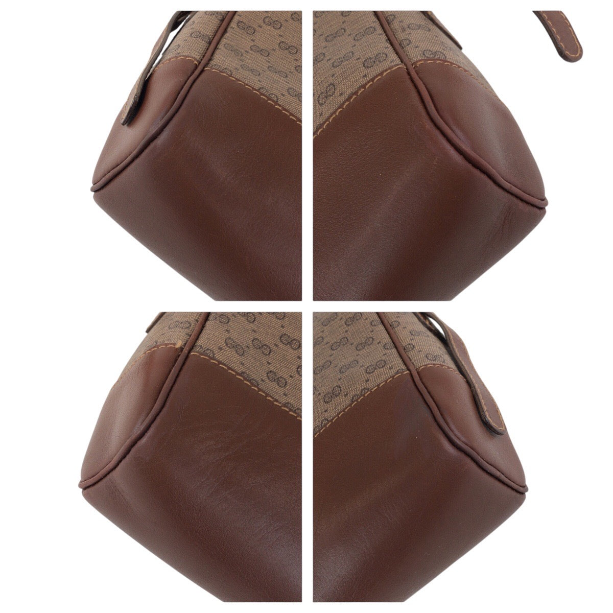 14947
GUCCI グッチ ヴィンテージ オールドグッチ マイクロGG ブラウン ゴールド金具 GGスプリームキャンバス / レザー 007 261 1148 ショルダーバッグ ポシェット  レディース AB21