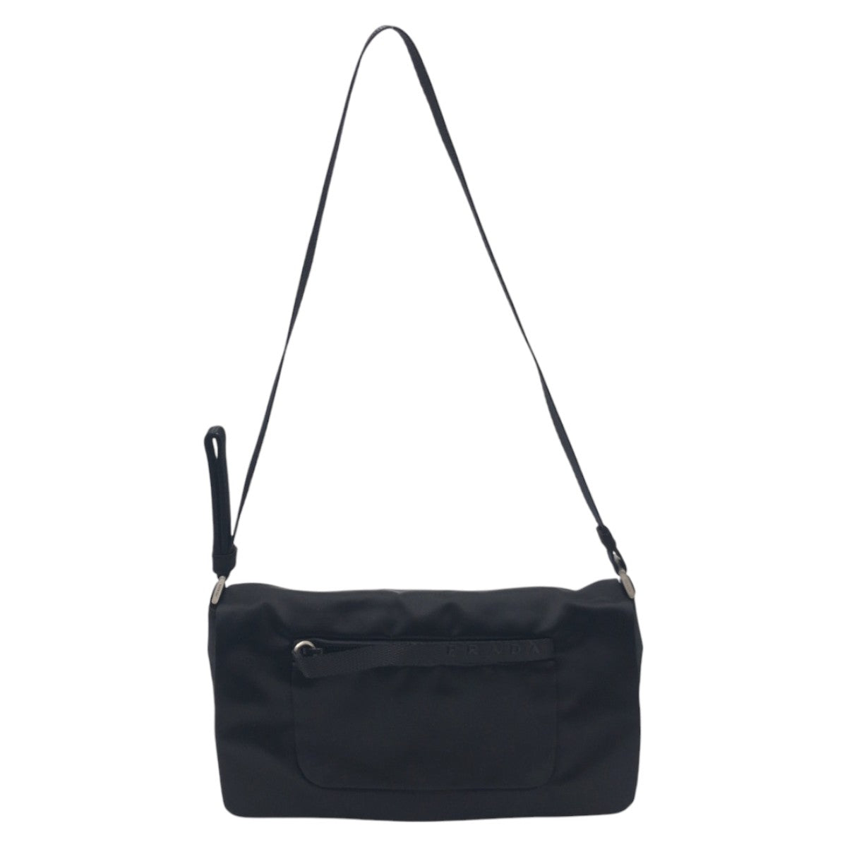 14948
PRADA プラダ ブラック 黒 サテン ショルダーバッグ ワンショルダーバッグ  レディース A35