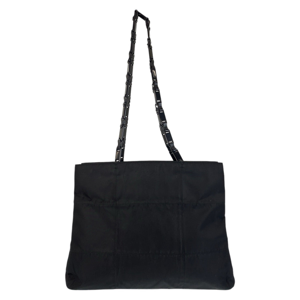 14956
PRADA プラダ テスート 三角ロゴプレート ブラック 黒 ナイロン トートバッグ ショルダーバッグ  レディース ABP20