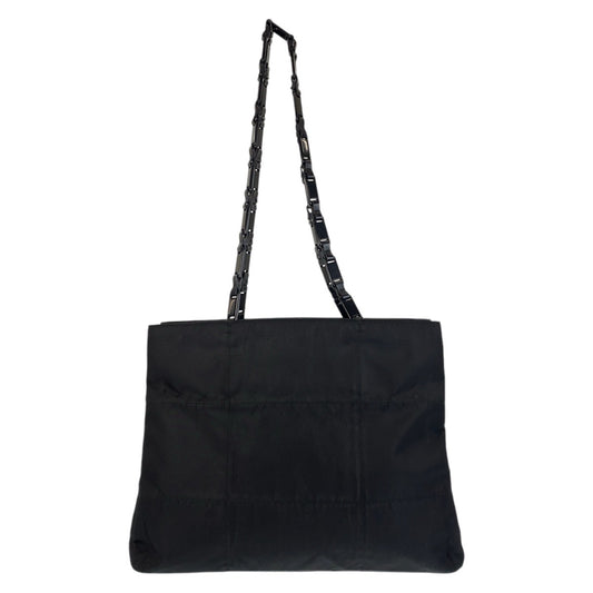 14956
PRADA プラダ テスート 三角ロゴプレート ブラック 黒 ナイロン トートバッグ ショルダーバッグ  レディース ABP20