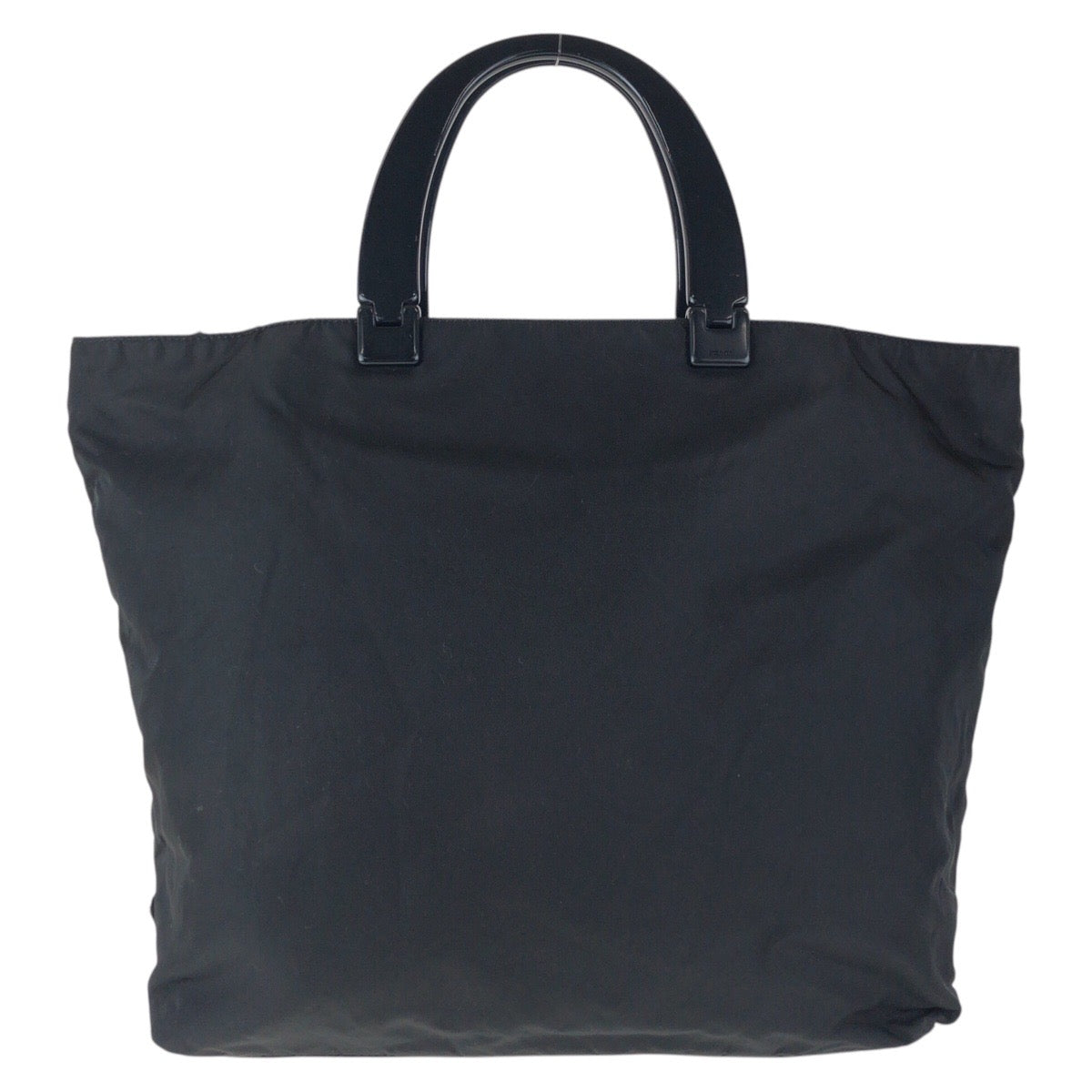 14963
PRADA プラダ テスート 三角ロゴプレート ブラック 黒 ナイロン / プラスチック トートバッグ ハンドバッグ  レディース ABP16