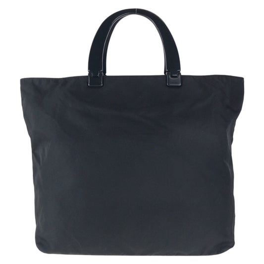 14963
PRADA プラダ テスート 三角ロゴプレート ブラック 黒 ナイロン / プラスチック トートバッグ ハンドバッグ  レディース ABP16
