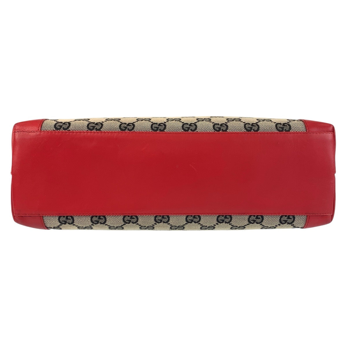 14964
GUCCI グッチ レッド ベージュ GGキャンバス / レザー 002 1119 トートバッグ ハンドバッグ  レディース
