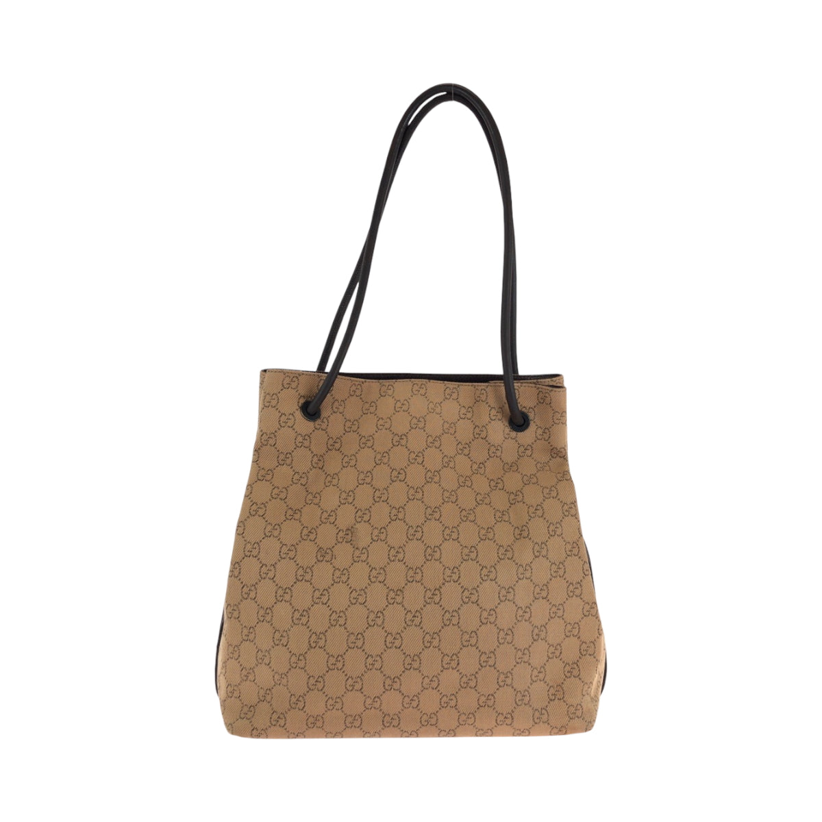 14966
GUCCI グッチ ブラウン ブラック金具 キャンバス 101341 トートバッグ ショルダーバッグ  レディース