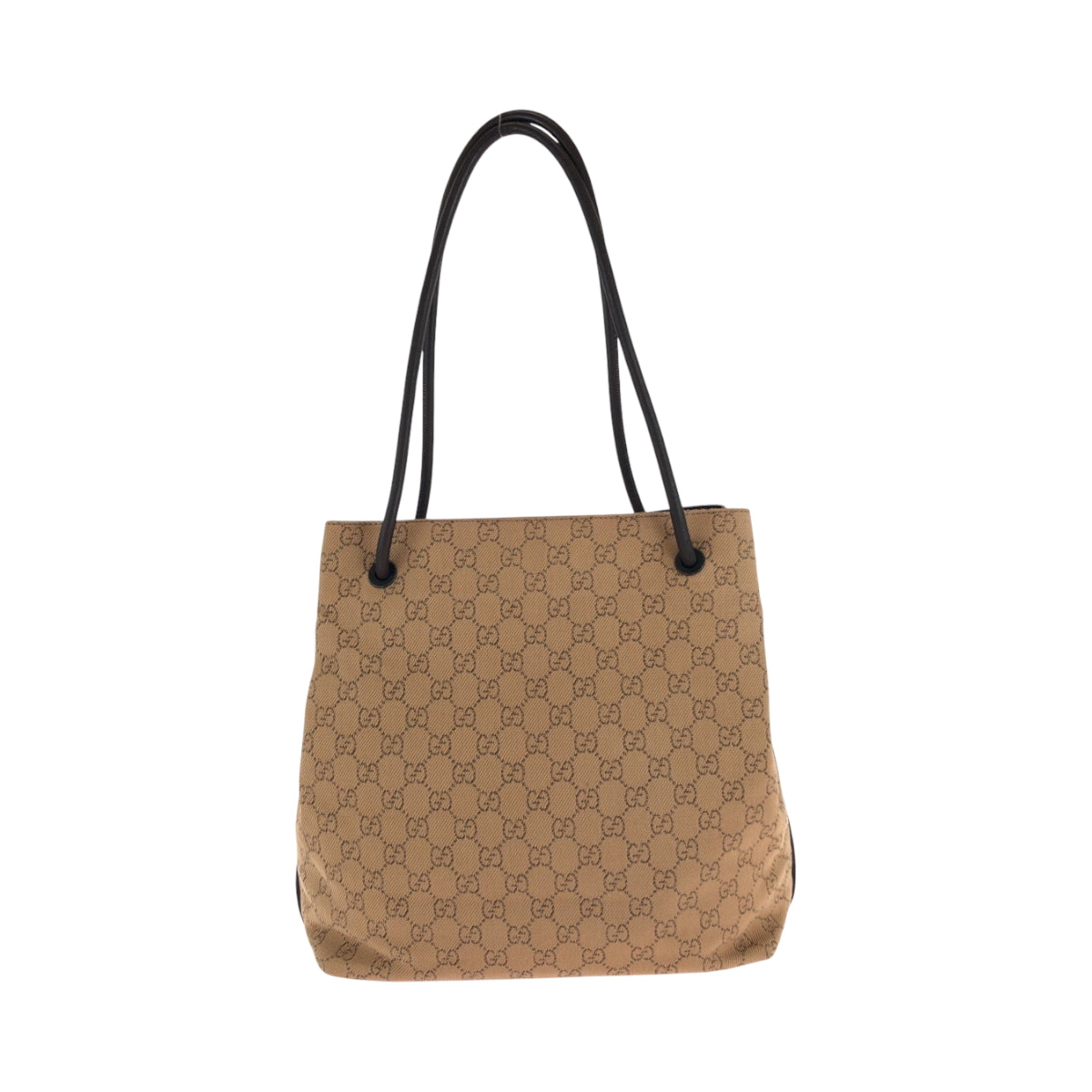 14966
GUCCI グッチ ブラウン ブラック金具 キャンバス 101341 トートバッグ ショルダーバッグ  レディース