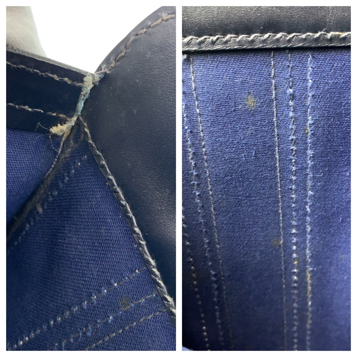 14967
GUCCI グッチ シェリーライン ネイビー グレー GGスプリームキャンバス / レザー トートバッグ  レディース